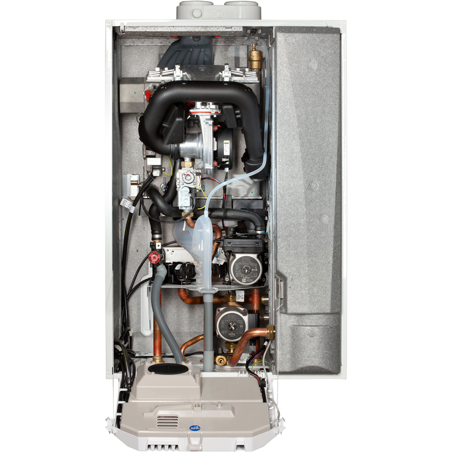 Poza Centrala termica pe gaz in condensatie REMEHA CALENTA ACE 25L, boiler incorporat, kit de evacuare inclus