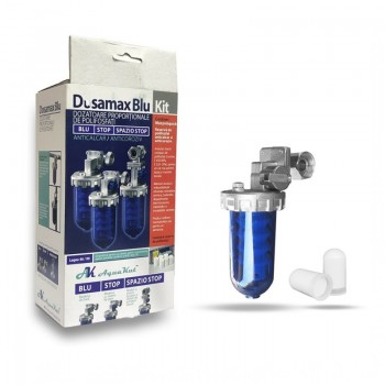 Poza Pachet Filtru anticalcar DOSAMAX BLU 1/2-1/2 + Set 6 rezerve polifosfat DOSAMAX BLU