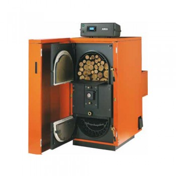 Centrale termice pe combustibil solid, Centrala termica pe lemne din inox cu gazificare ARCA REGOVENT 150RI 142 kw - RoInstalatii.Ro