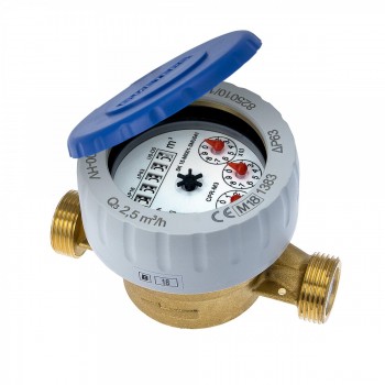 Contoare de apa / Apometre, Contor BMeters apa rece CPR-M3-I, R 160, monojet cu cadran umed orientabil 360 grade, cu 5 role DN15 1/2 - RoInstalatii.Ro