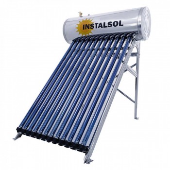 Panouri solare presurizate, Panou solar presurizat INSTALSOL 12 tuburi vidate Heat Pipe cu boiler 120 L si suport fixare - RoInstalatii.Ro