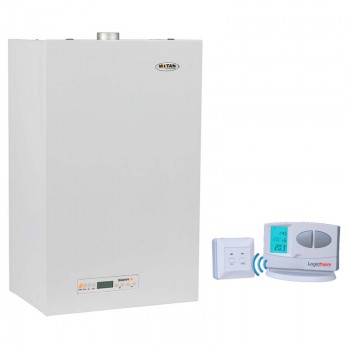 Pachet Centrala termica pe gaz conventionala MOTAN SIGMA 31 kw Erp, kit evacuare inclus, Termostat de ambient fara fir LOGICTHERM C7 RF [1] - RoInstalatii.Ro