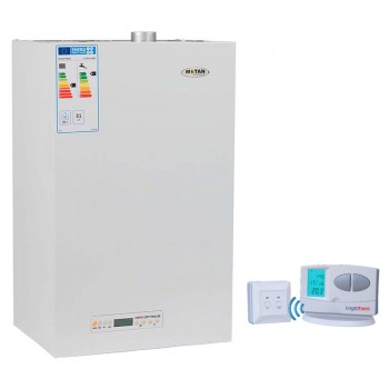 Pachet Centrala termica pe gaz conventionala MOTAN MAX OPTIMUS 31, kit evacuare inclus, Termostat de ambient fara fir LOGICTHERM C7 RF [1] - RoInstalatii.Ro