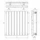 Element Calorifer PIANO Vertical, alb, h=520mm [4] - RoInstalatii.Ro