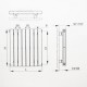 Element Calorifer PIANO 2 Vertical, alb, h=1520mm [5] - RoInstalatii.Ro