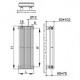 Element Calorifer ARPA 12/2 Vertical, alb, h=550mm [4] - RoInstalatii.Ro
