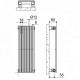 Element Calorifer ARPA 12 Vertical, cromat, h=520mm [4] - RoInstalatii.Ro