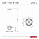 Boiler electric Ariston ARI 200 STAB 570 THER TM VS EU 200 l, montaj pe pardoseala [2] - RoInstalatii.Ro